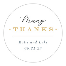 Seal every belly band, pocket, and envelope with our Photo Romance Wedding Stickers!