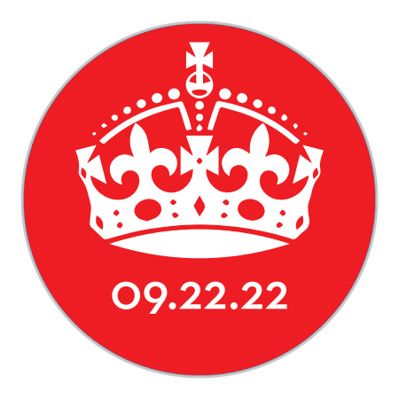 Royal Crown Wedding Stickers