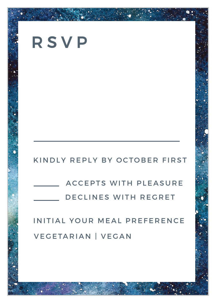 Starry Galaxy Response Cards