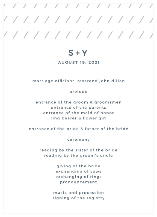 Starry Galaxy Wedding Programs