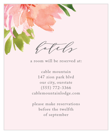 Botanical Gardens Accommodation Cards