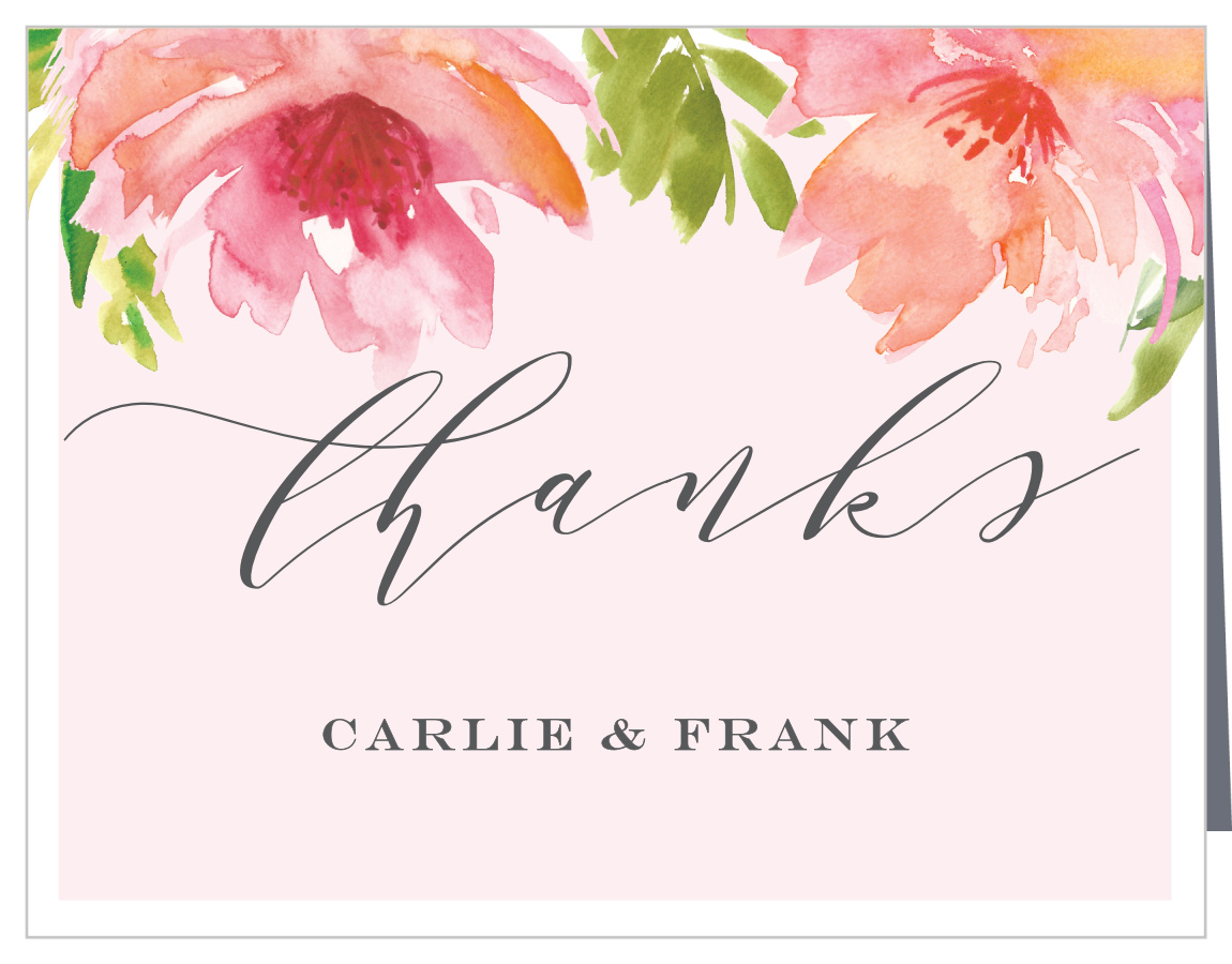 Botanical Gardens Wedding Thank You Cards