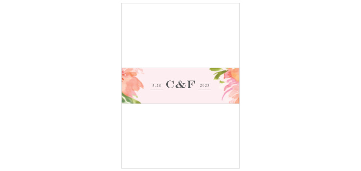 Botanical Gardens Wedding Belly Bands