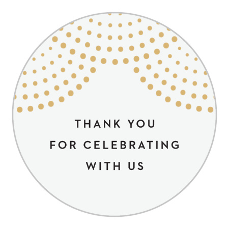 Dotted Devotion Wedding Stickers