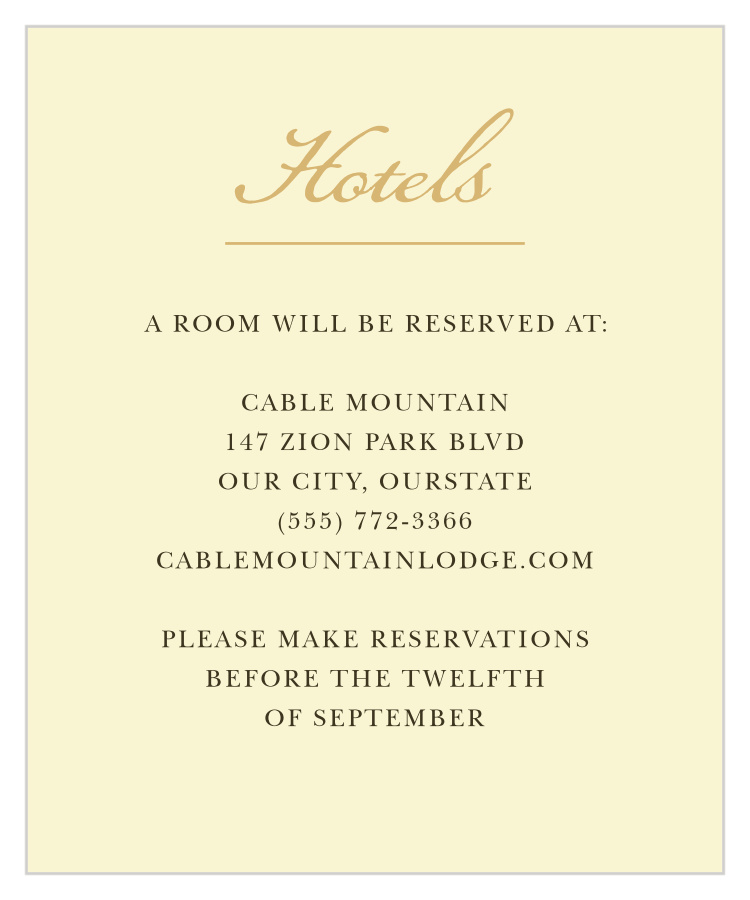 Amaryllis Bouquet Accommodation Cards