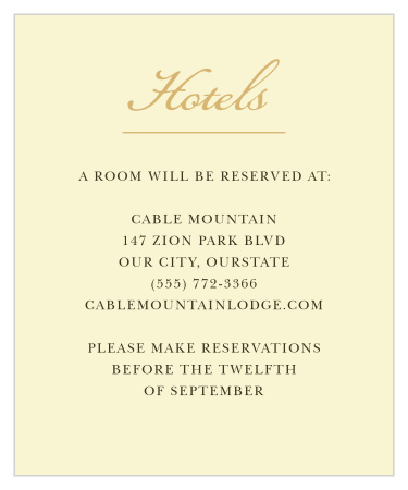 Amaryllis Bouquet Accommodation Cards
