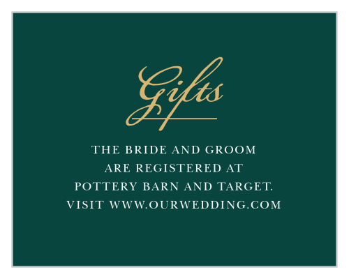 Amaryllis Bouquet Registry Cards