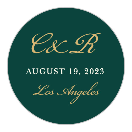 Amaryllis Bouquet Wedding Stickers