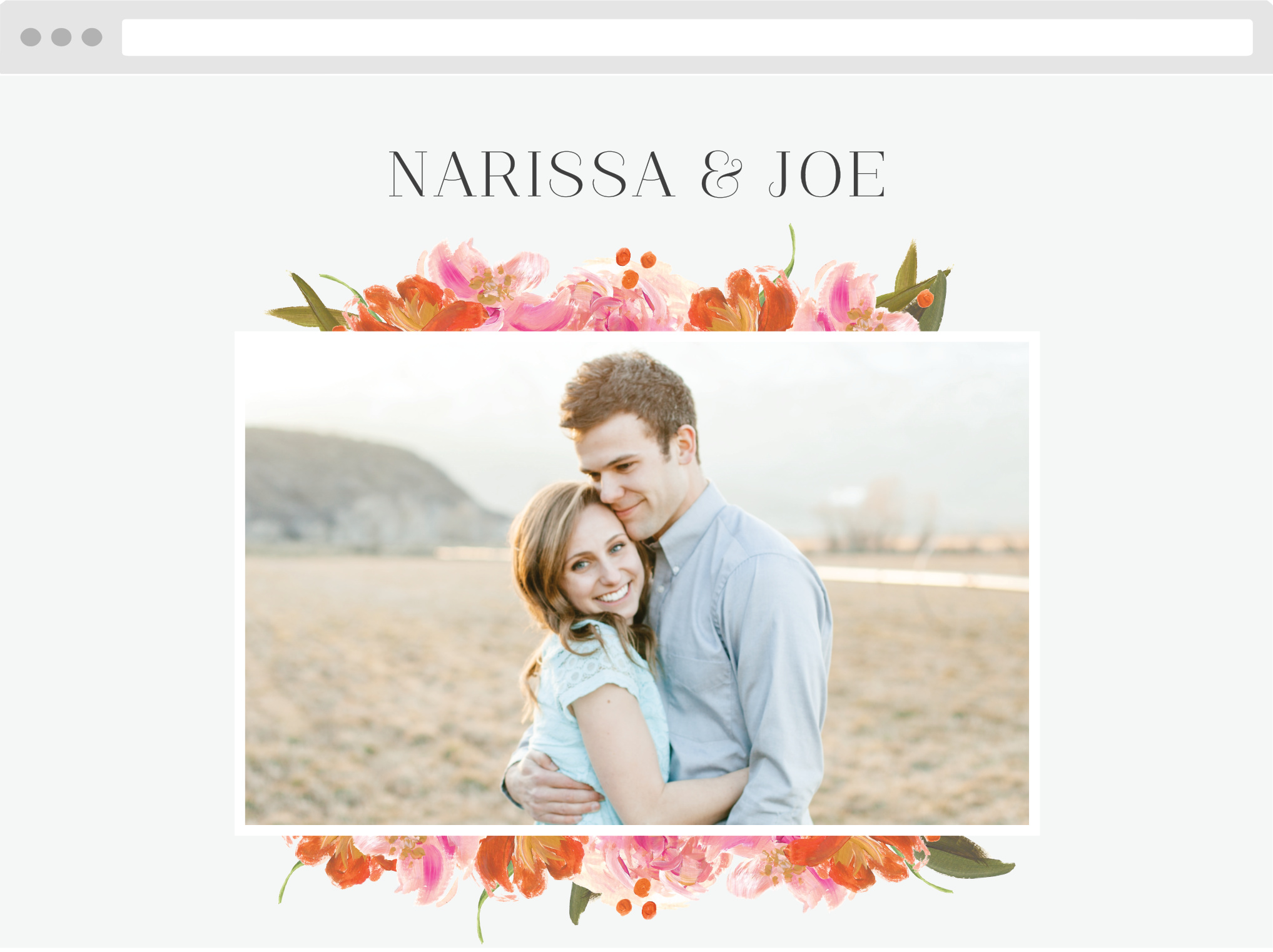 Colorful Oil Paint Wedding Website