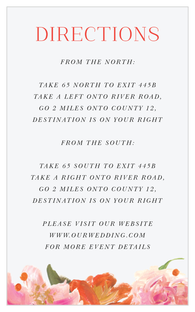 Colorful Oil Paint Direction Cards