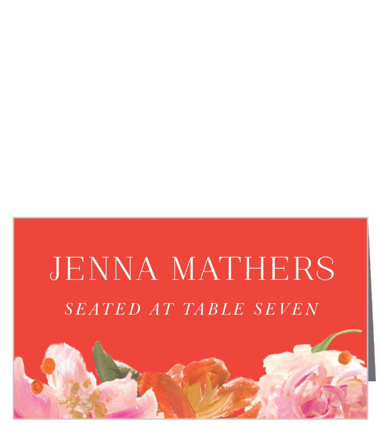 Colorful Oil Paint Place Cards