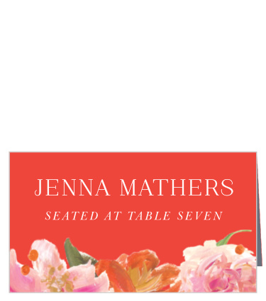 Colorful Oil Paint Place Cards