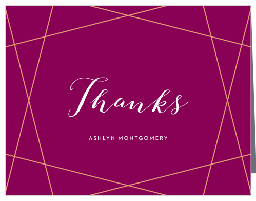 Geometric Gems Baby Shower Thank You Cards
