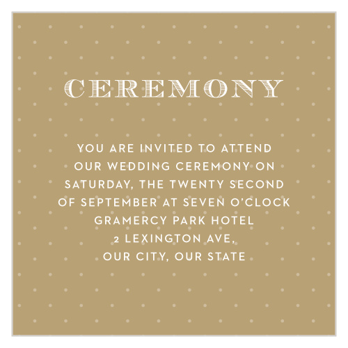 Peachy Flowers Ceremony Cards