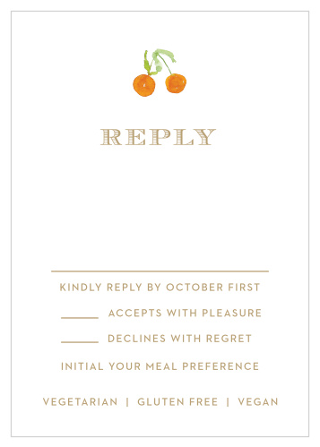 Peachy Flowers Response Cards