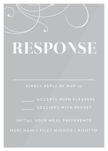 Bold Swash Clear Response Cards