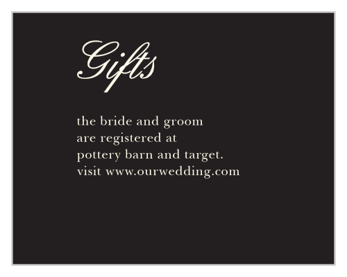Romantic Flowers Registry Cards