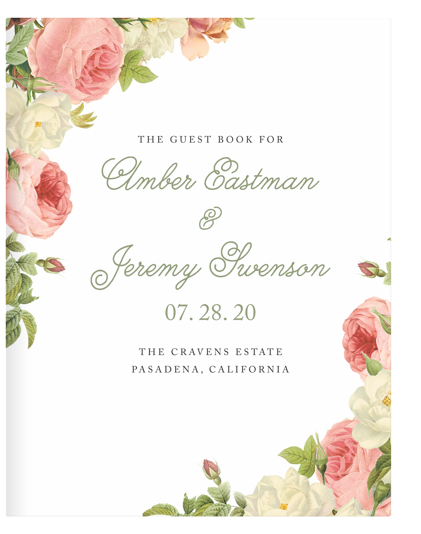 Alluring Florals Guest Book
