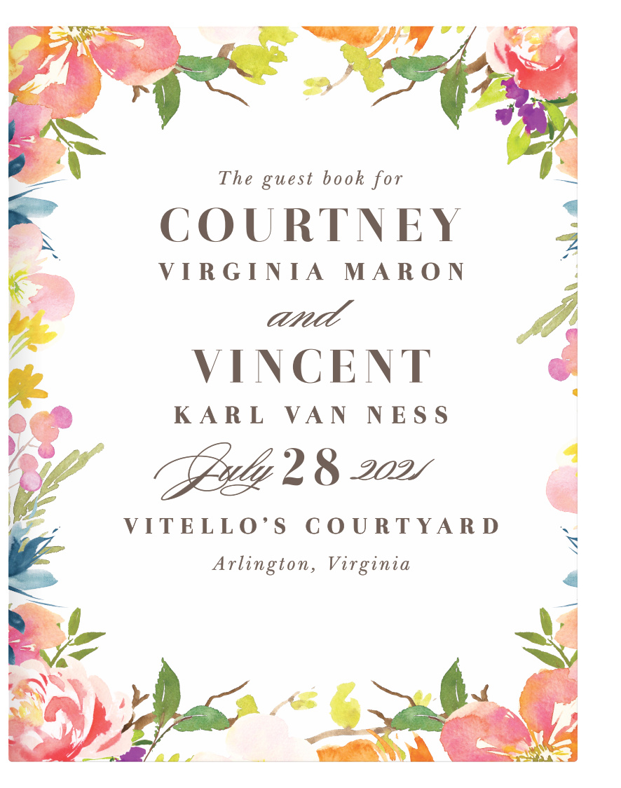 Colorful Garden Guest Book