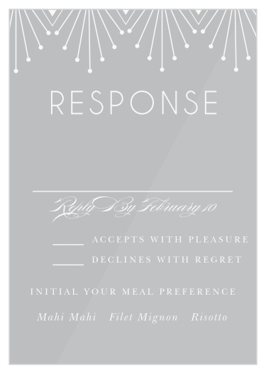 Deco Classic Clear Response Cards