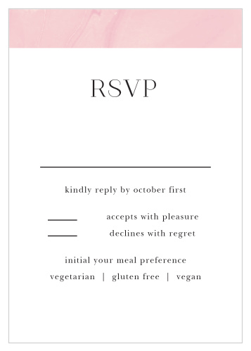Blushing Gold Response Cards