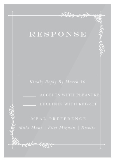 Garden Frame Clear Response Cards