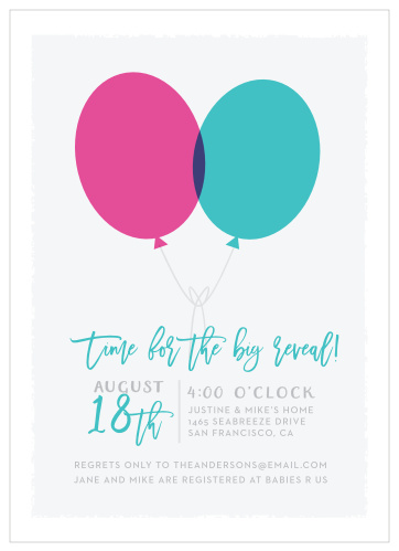 Enjoy the company of your friends and family when you use our Pink or Blue Baby Shower Invitations to invite them.