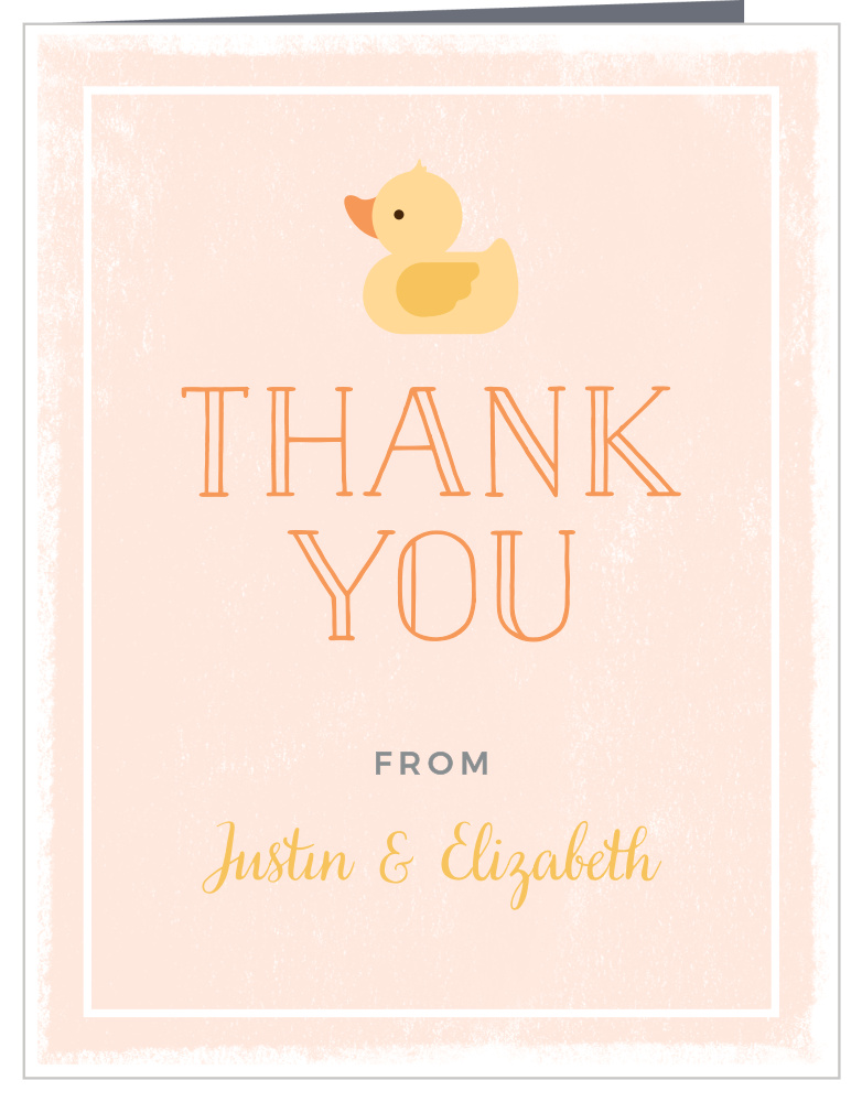Little Duck Baby Shower Thank You Cards