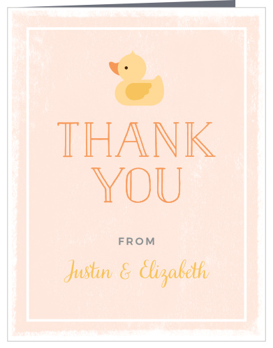 Little Duck Baby Shower Thank You Cards
