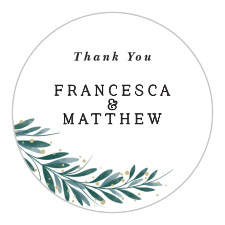 Seal envelopes or gift family and friends with a memento of your special day with our Perfect Match Wedding Stickers.