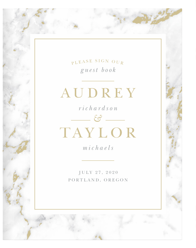 Cool Marble Guest Book