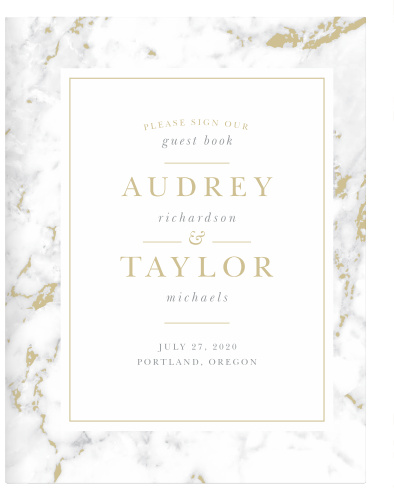 Cool Marble Guest Book