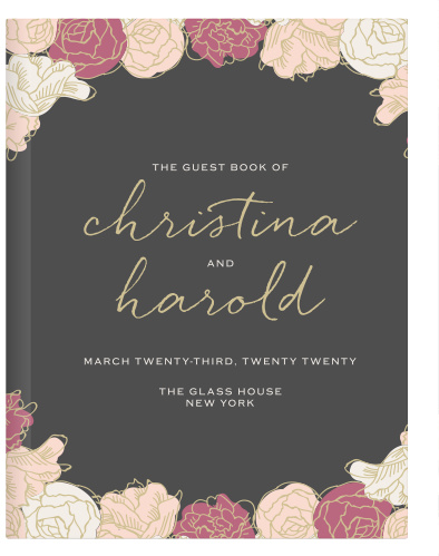 Elegant Blooms Guest Book