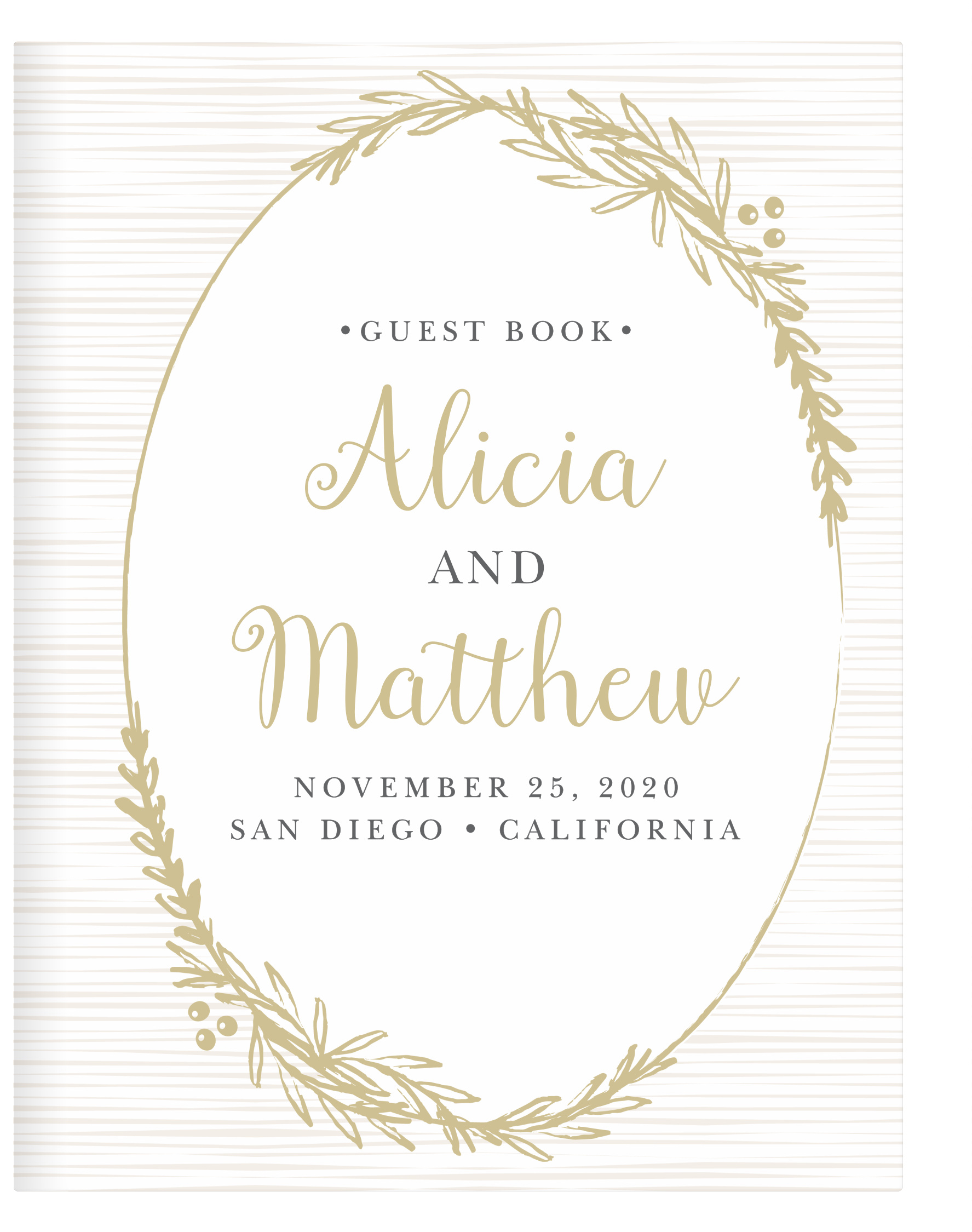 Delicate Laurel Guest Book