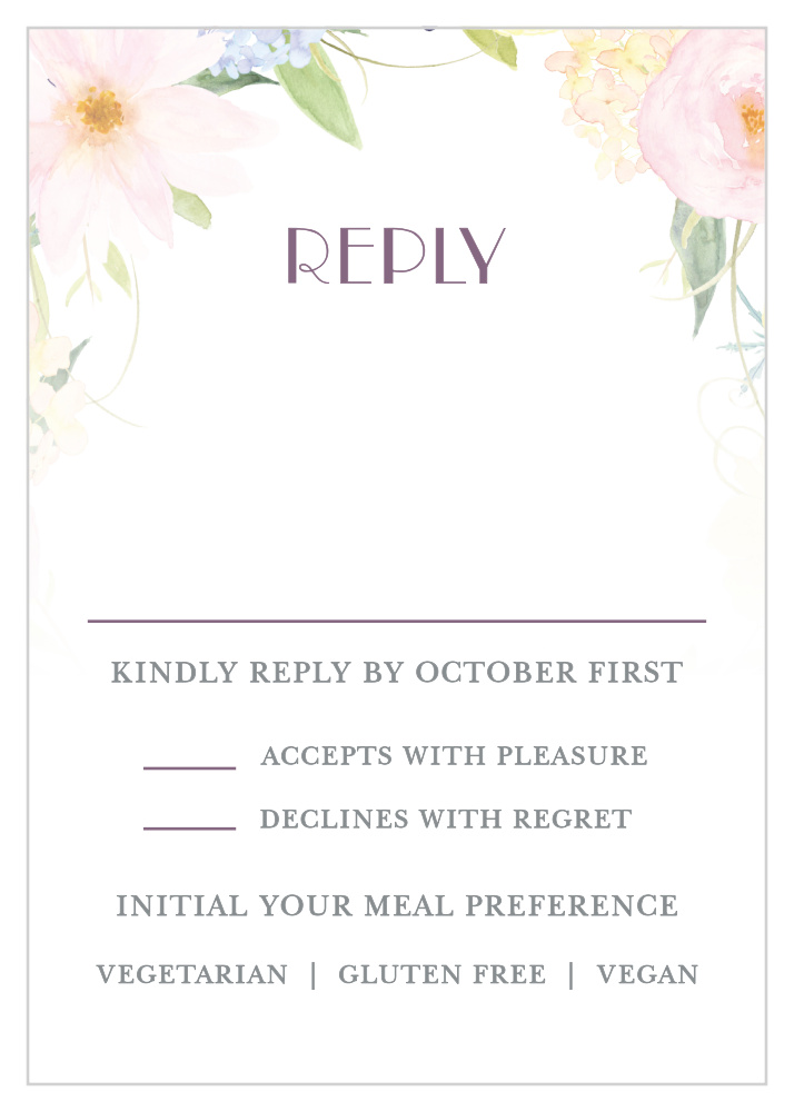 Spring Watercolors Response Cards