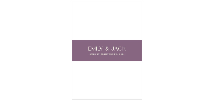 Spring Watercolors Wedding Belly Bands