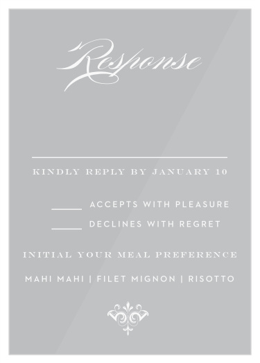 Scripted Elegance Clear Response Cards