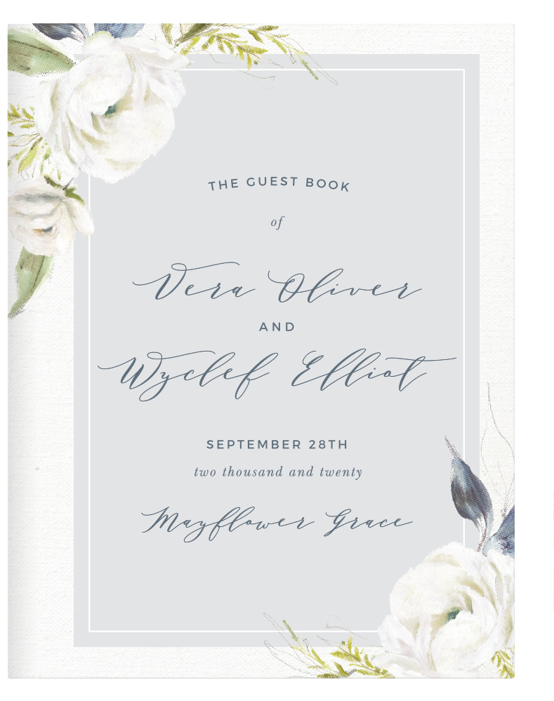 Oil Paint Textured Guest Book