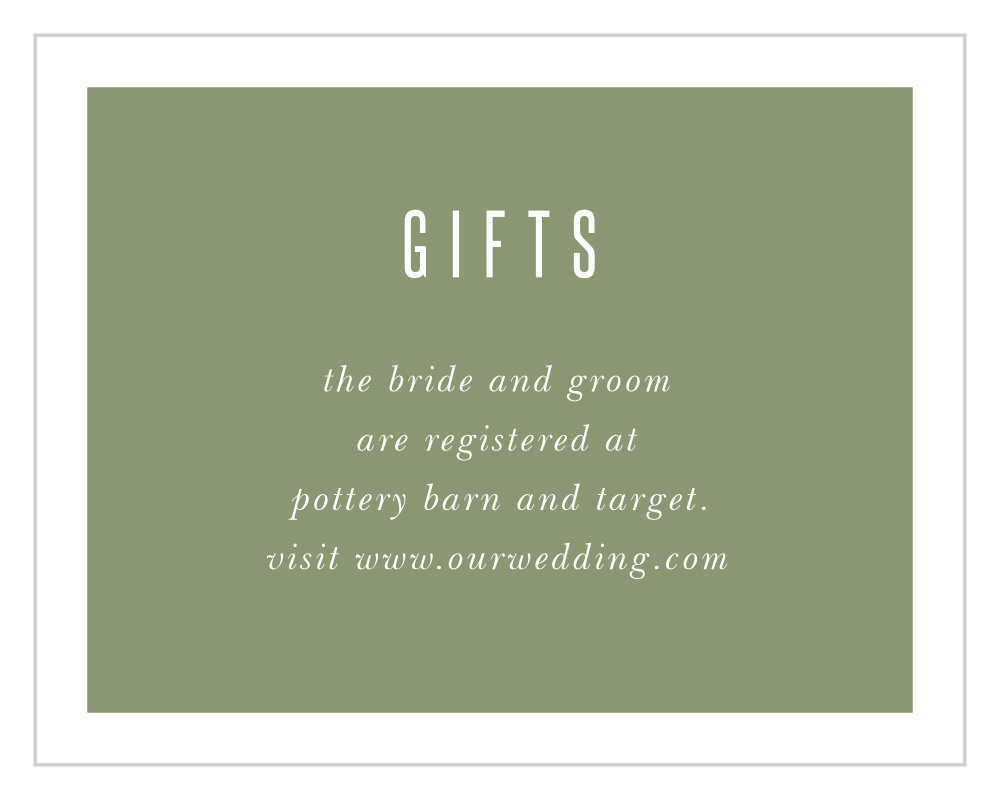 Spring Rose Registry Cards