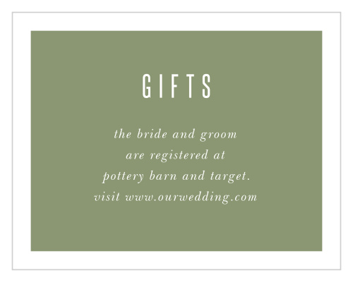 Spring Rose Registry Cards