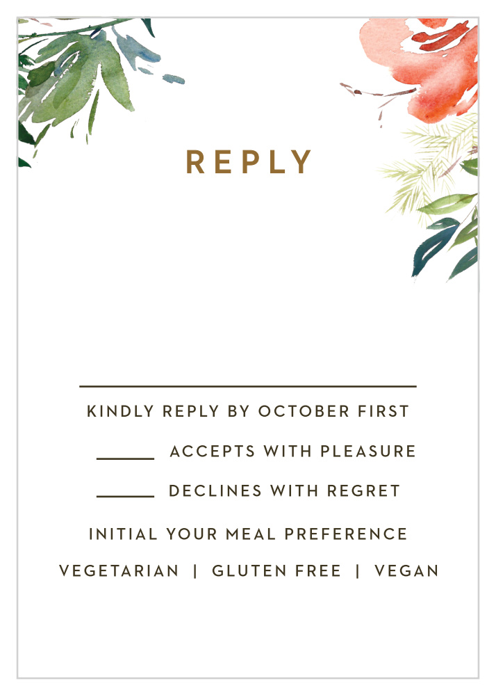 Winter Berries Response Cards