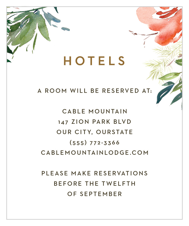 Winter Berries Accommodation Cards