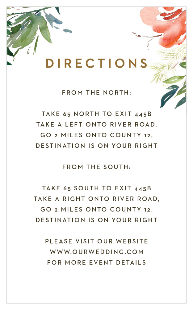 Winter Berries Direction Cards