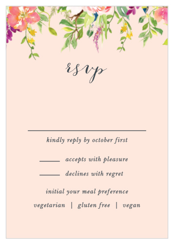 Spring Peach Response Cards