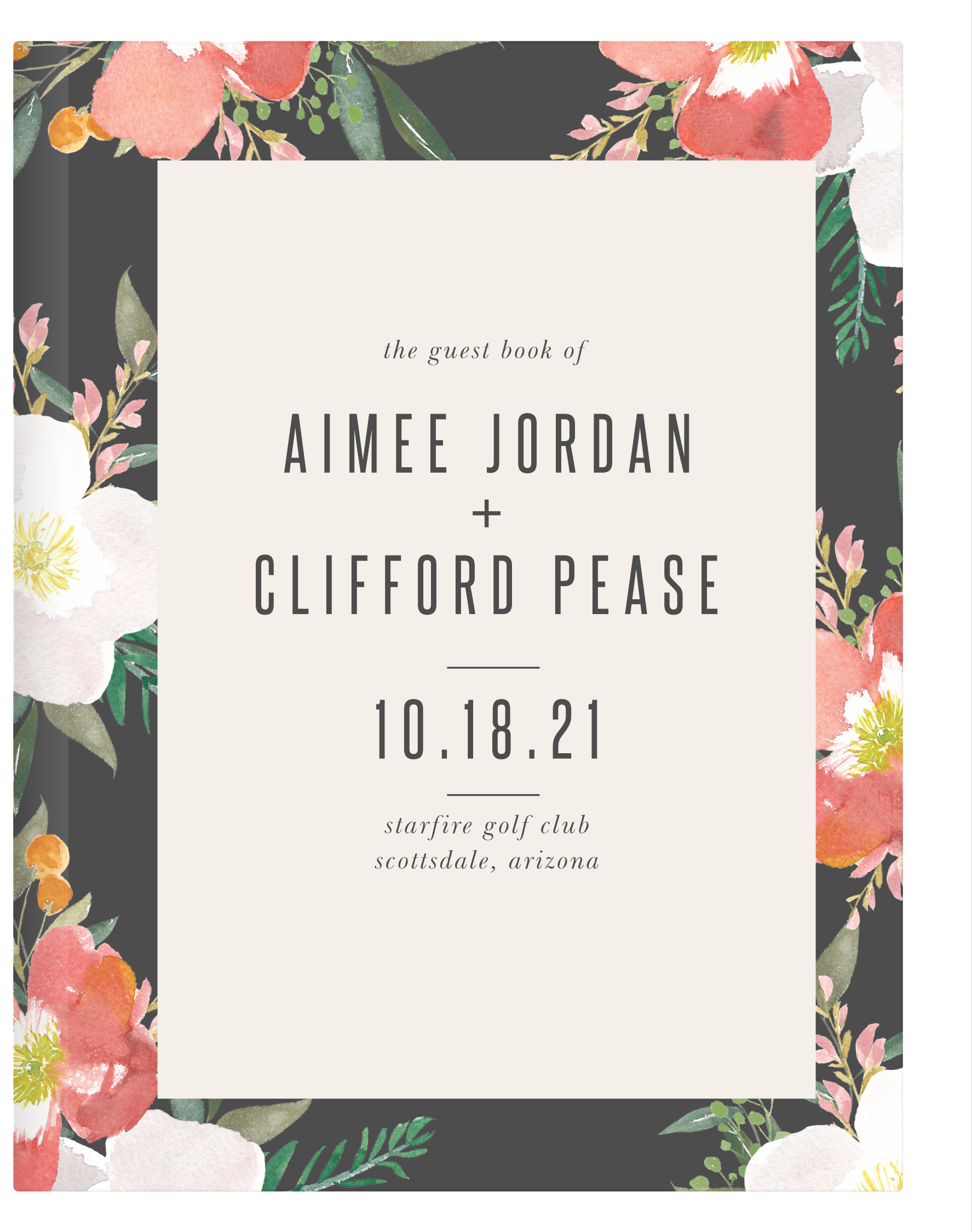 Spring Rose Guest Book