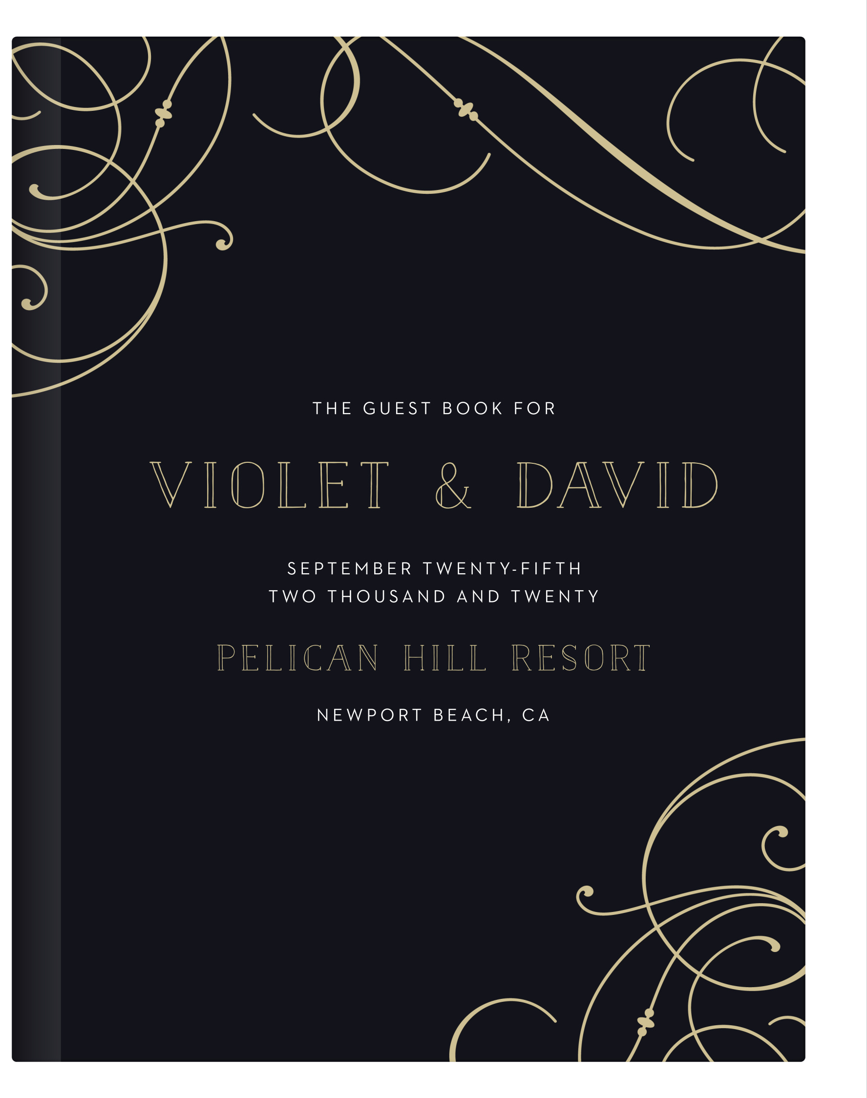 Shining Swirls Guest Book
