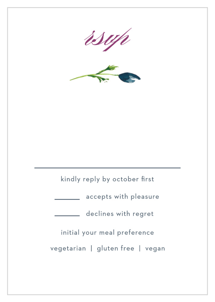 Lavender Blooms Response Cards