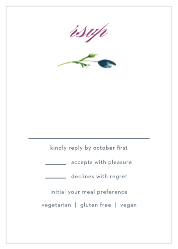 Lavender Blooms Response Cards