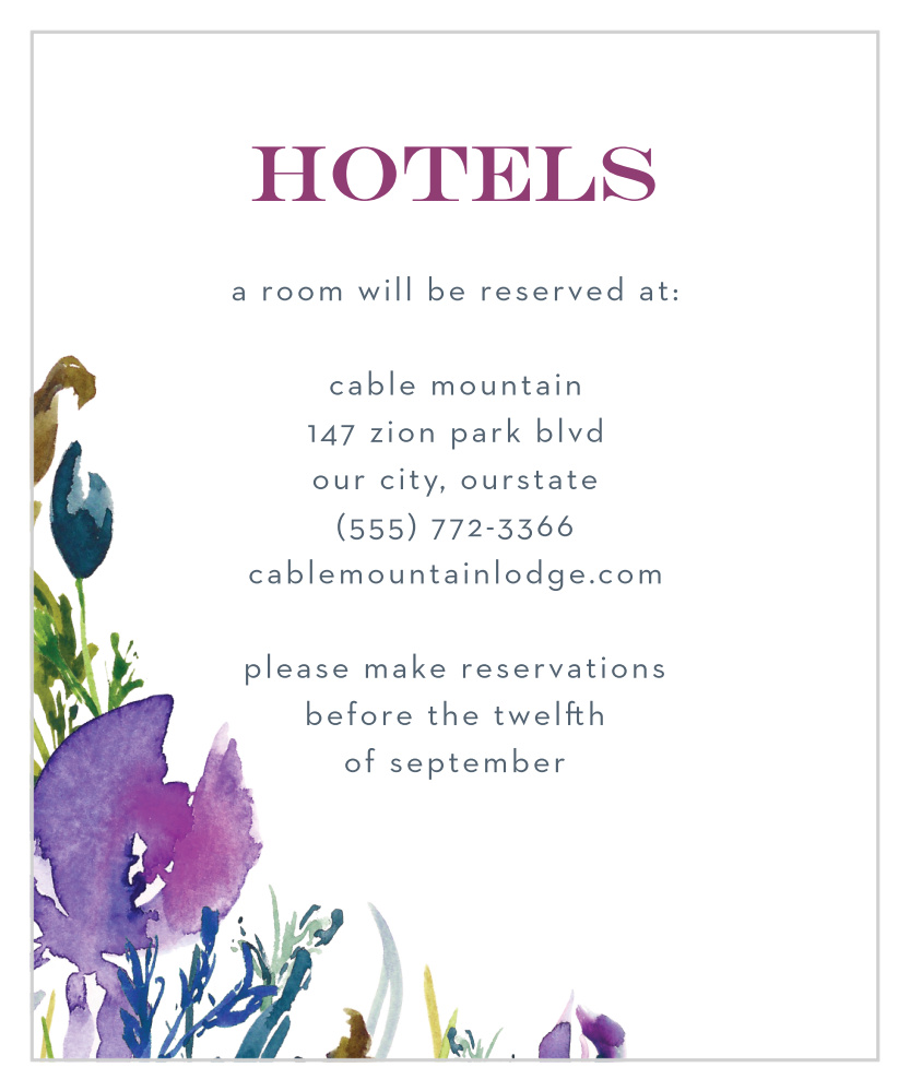 Lavender Blooms Accommodation Cards