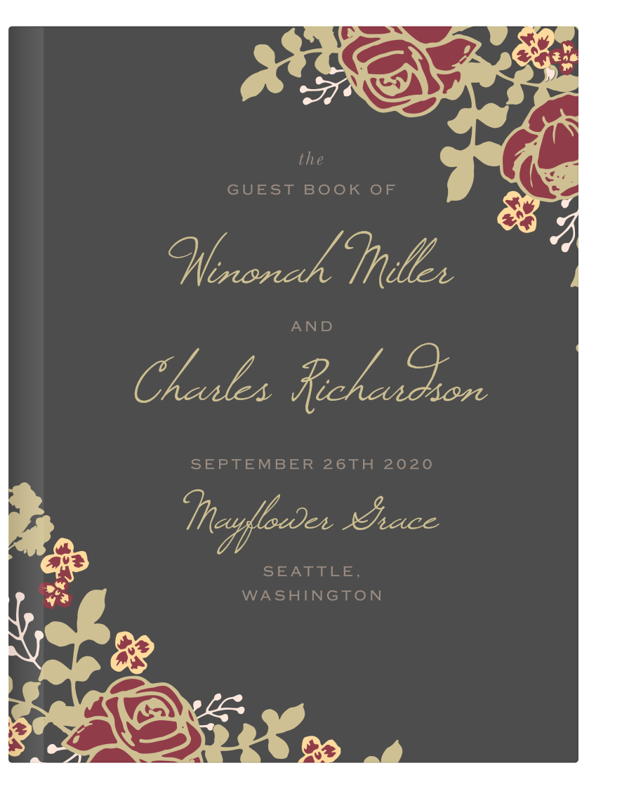 Opulent Floweret Guest Book